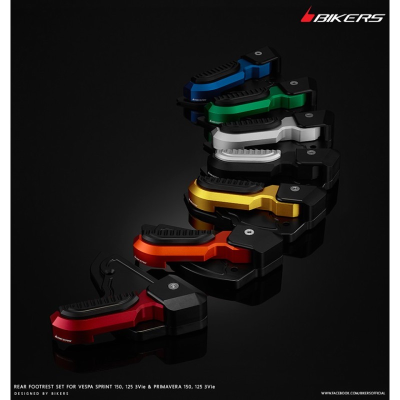 Rear Footrests Bikers Scooter Piaggio Vespa Primavera Sprint 125 150