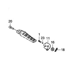 Mounting Set Bar Pillion Step Honda Msx 125 / Grom 125