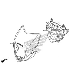 Phare Avant Honda CRF 250L 2017 2018 2019