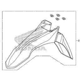 Garde Boue avant Honda CRF 250L 250M