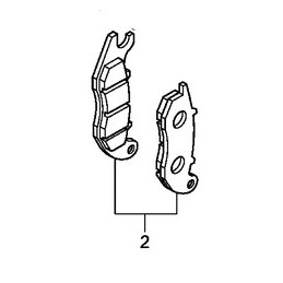 Brake Pad Set Front Honda CRF 250L 250M