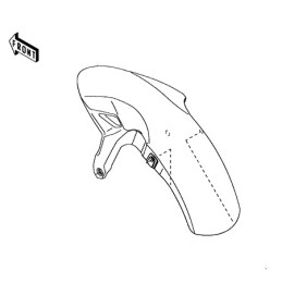 Garde Boue Avant Kawasaki NINJA 650