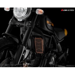 Stainless Titanium Oil Cooler Guard Bikers Ducati Scrambler