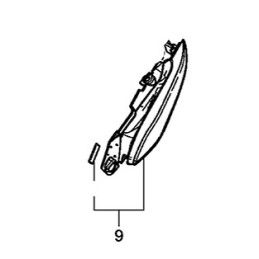 Carénage arrière gauche Honda CB650F 2017 2018