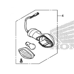 Clignotant Avant gauche Honda CRF 250L 250M