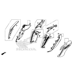 Couvre Reservoir Gauche Honda CB650F 2017 2018
