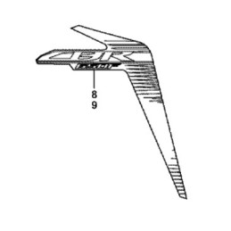 Autocollant Flanc Avant Gauche Honda CBR650F 2017 2018