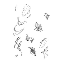 Cover Windscreen Right Yamaha XMAX 300