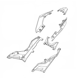Cover Between Seat Yamaha YZF R15 2017 2018 2019 2020