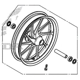 Front Wheel Honda CMX500 Rebel