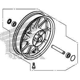 Rear Wheel Honda CMX500 Rebel