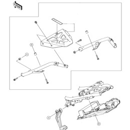 Top Case Bracket Kawasaki NINJA 650