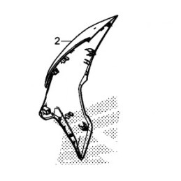 Carénage Flanc avant droit Honda CB500F