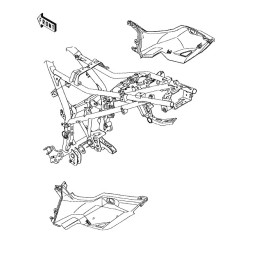 Carénage Arrière Droit Kawasaki Versys X-300