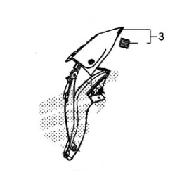 Carénage Intérieur Flanc avant droit Honda CB500F