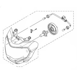 Phare Avant Complet Yamaha MT-07 2018 2019 2020