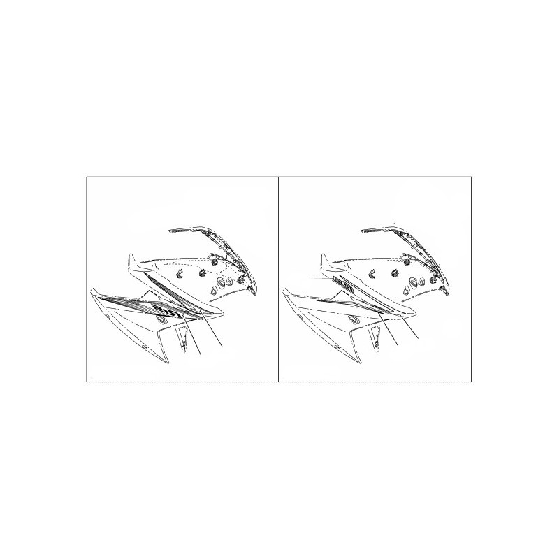 Autocollant Carénage Avant Droit Yamaha YZF R15 2017 2018 2019 2020