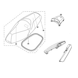 Carénage feux arrière Yamaha Tricity 125