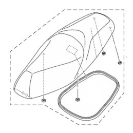 Double Seat Yamaha Tricity 125/150 2016 2017