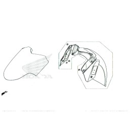 Front Fender Honda Forza 300 2018 2019 2020