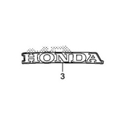 Autocollant Sticker Logo Dessous Droit Honda CBR 500R