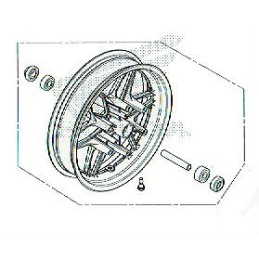 Front Wheel Honda Forza 300 2018 2019 2020