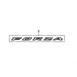 Stickers Flanc Arrière Honda Forza 300 2018 2019 2020