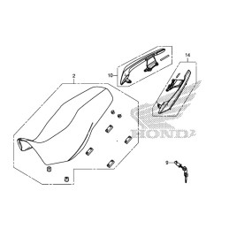 Seat and grip Honda CB500X