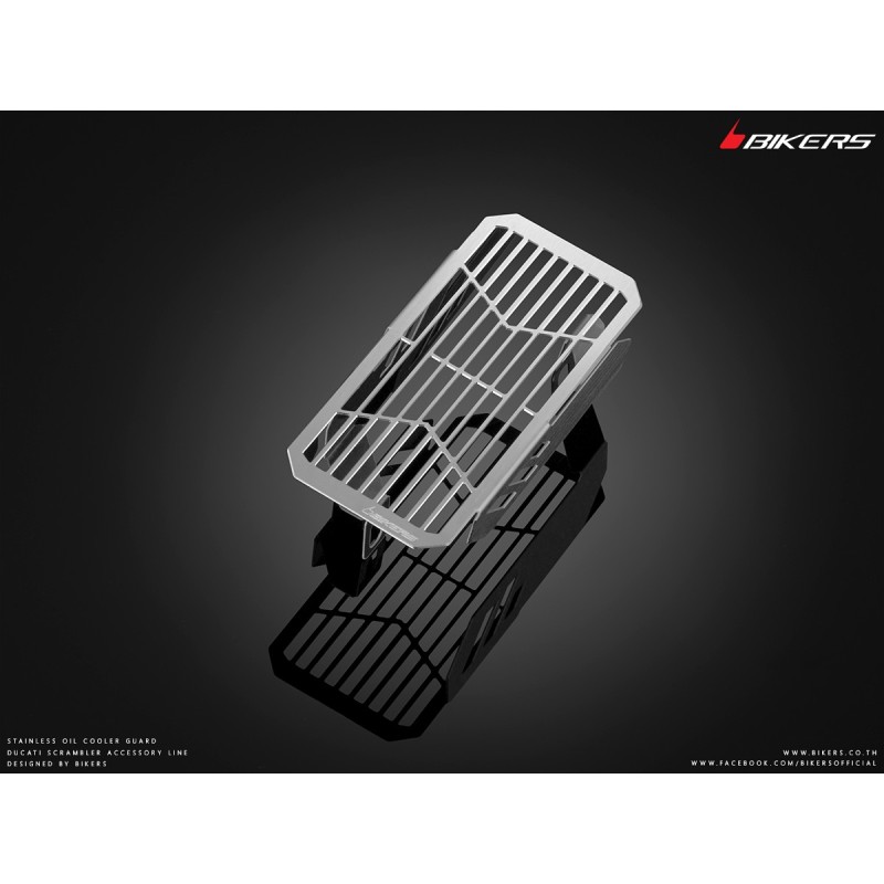 Stainless Oil Cooler Guard Bikers Ducati Scrambler Stainless Oil Cooler Guard Bikers Ducati Scrambler