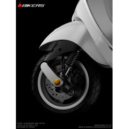 Front Suspension Arm Cover Silver Bikers Vespa