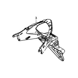 Garde boue arrière Carénage Feux Honda CB500X