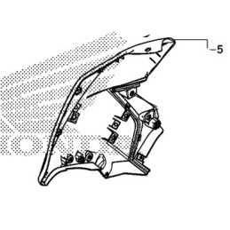 Carénage flanc avant droit Honda CB500X