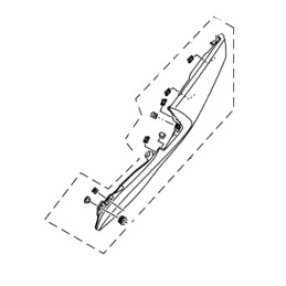 Carénage Arrière Gauche Yamaha YZF R3 2019 2020 2021