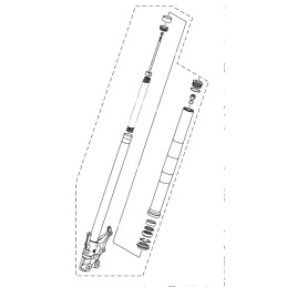 Front Fork Right Yamaha YZF R3 2019 2020 2021