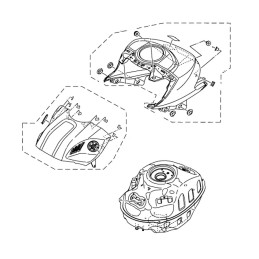 Cover Tank Top Yamaha YZF R3 2019 2020 2021
