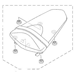 Selle Passager Yamaha YZF R3 2019 2020 2021
