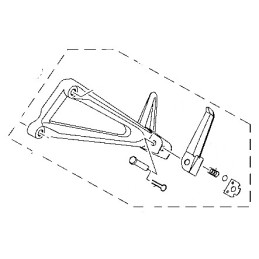 Platine Arrière Gauche Yamaha YZF R3 2019 2020 2021