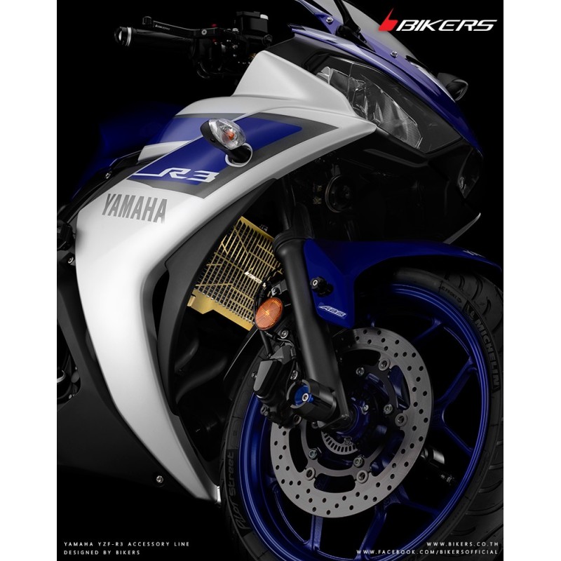 Titanium Radiator Guard Bikers Yamaha YZF R3/R25
