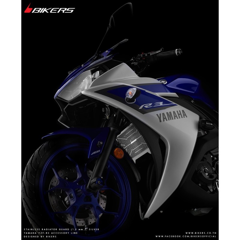 Stainless Radiator Guard Bikers Yamaha YZF R3/R25