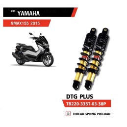 Shocks Absorber YSS DTG PLUS BLACK YAMAHA NMAX