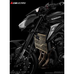 Grille Protection Radiateur Titane Bikers Kawasaki Z900