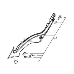 Carénage centre gauche Honda CB650F