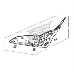 Carénage Centre Droit Honda CB650R 2019 2020