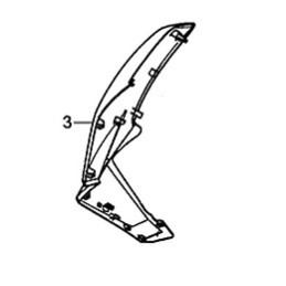 Flanc Avant Droit Honda CB650F