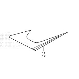 Autocollant Sticker Carénage Centre Droit Honda CB650F