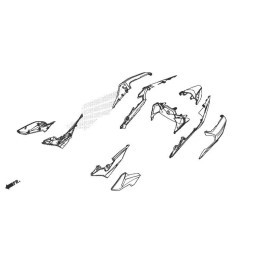 Carénage Genou Gauche Honda CB500F 2019 2020 2021
