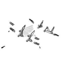 Support Repose Pied Arrière Gauche CB500F 2019 2020 2021