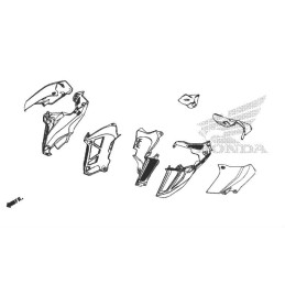 Carénage Intérieur Flanc Avant Droit Honda CB500F 2019 2020 2021