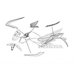 Autocollant Motif Gauche Reservoir Honda CB500F 2019 2020 2021