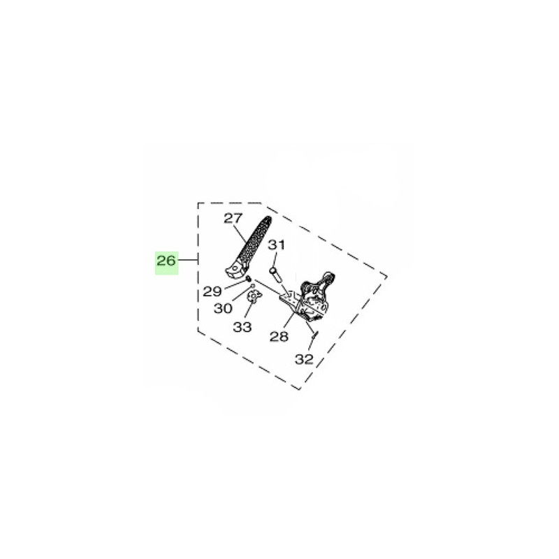 Rear Footrest Right Assembly Yamaha XMAX 300